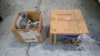 Unused Powerfist 1/2-Ton Trolley C/w (2) 250lb Casters And (4) 121lb Casters *Unused*