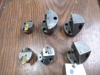 Qty Of (3) 2 1/2in Boring Bar Heads C/w (3) 2in Boring Bar Heads