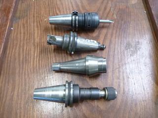 (1) Valenite 9-M-8, (1) Kennametal CV40 SD75325 And (1) 3/4in Tool Holders C/w Secdex 1 1/4in X 1 3/4in Index Mill Cutter