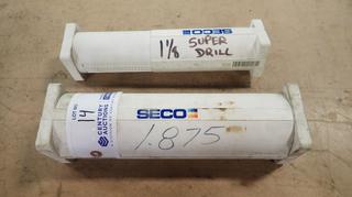 Seco A50V 1.875in Drilling Insert C/w Seco CNR 00100 1 1/8in Drilling Insert