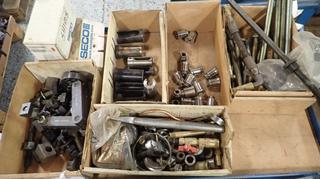 Qty Of Collets, Assorted Nuts And Bolts, Shims, Pull Studs, Drilling Insert Adapters And Misc Supplies