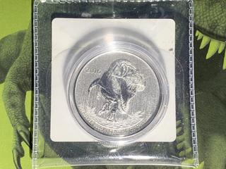 2016 Canada Twenty Dollar .9999 Fine Silver Coin "Tyrannosaurus Rex".