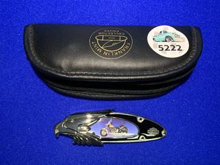 Franklin Mint Harley Davidson Collector Knife "Heritage Softail" .