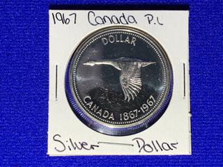 1967 Canada Silver Dollar "Canada Centennial".