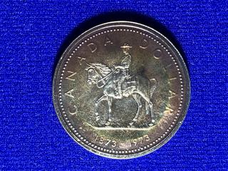 1973 Canada Proof Silver Dollar "RCMP Centennial".