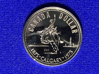 1975 Canada Proof Silver Dollar "Calgary Centennial".