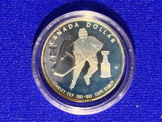 1988 Canada Proof Silver Dollar "Stanley Cup Centennial".