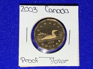 2003 Canada Proof Dollar.