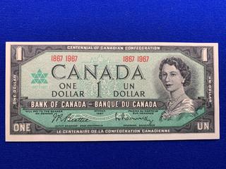 1967 Canada One Dollar Centennial Bank Note S/N 1867 - 1967.