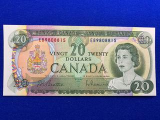 1969 Canada Twenty Dollar Bank Note S/N EB9808815.