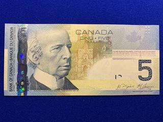 2006 Canada Five Dollar Bank Note S/N AAL0419024.