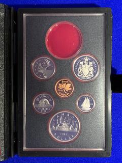 1981 Canada Proof Coin Set c/w Display Case.