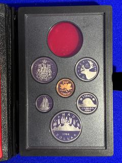 1984 Canada Proof Coin Set c/w Display Case.