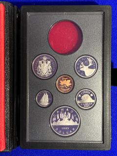 1985 Canada Proof Coin Set c/w Display Case.