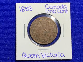 1888 Canada One Cent Coin.