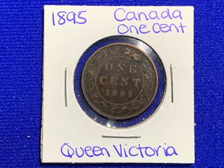 1895 Canada One Cent Coin.