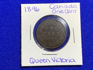 1896 Canada One Cent Coin.