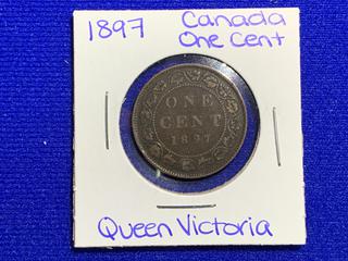 1897 Canada One Cent Coin.