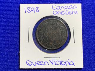 1898 Canada One Cent Coin.