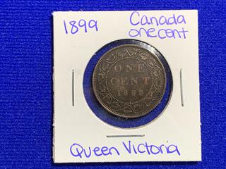 1899 Canada One Cent Coin.