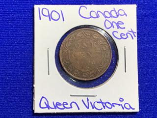 1901 Canada One Cent Coin.