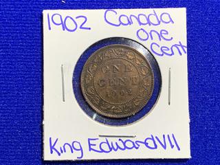 1902 Canada One Cent Coin.