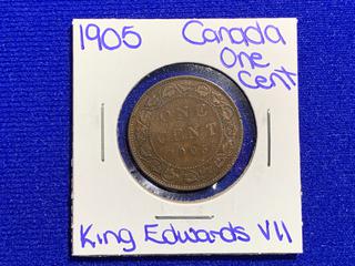 1905 Canada One Cent Coin.