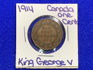 1914 Canada One Cent Coin.