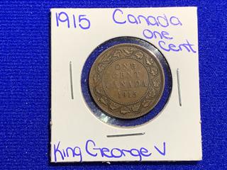 1915 Canada One Cent Coin.