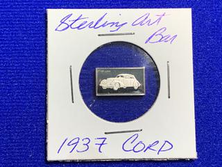 Sterling Silver Art Bar "1937 Cord".