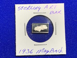 Sterling Silver Art Bar "1936 Maybach".