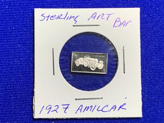 Sterling Silver Art Bar "1927 Amilcar".