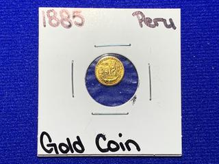 1885 Peru Gold Coin.