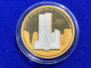 2006 National Collectors Mint 5th Anniversary World Trade Centre Commemorative Medallion.