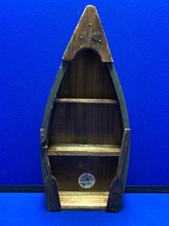 7"x15" Wood Paddle Boat Shelf.