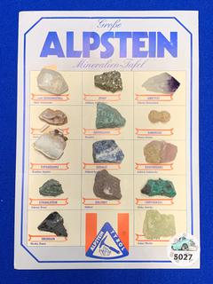 Alpstein Mineral Sample Board.