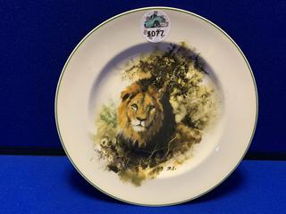 10" World Wildlife Fund "Lion" Print Plate.