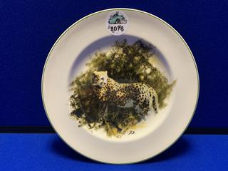 10" World Wildlife Fund "Cheetah" Print Plate.