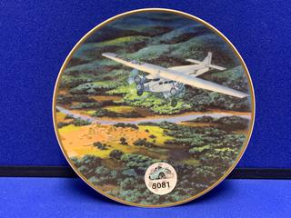 8" Printed Plate "Tin Goose" Pan Am Pioneer Flights Series.