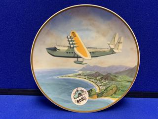 8" Printed Plate "Flying Down to Rid" Pan Am Pioneer Flights Series.