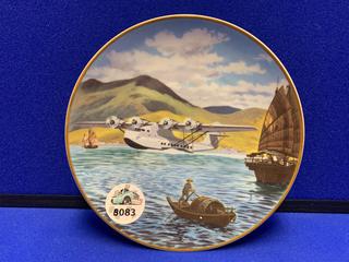 8" Printed Plate "China Clipper" Pan Am Pioneer Flights Series.