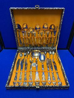 27 Pc Silver Plated Cutlery Set.