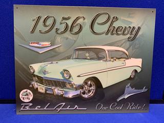 16"x12" 1956 Chevy Bel Air Sign.