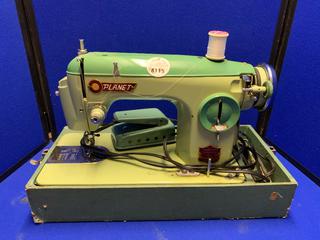 Planet Electric Suitcase Sewing Machine.