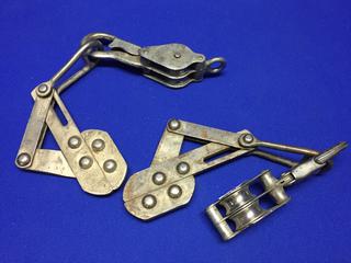 Set of Pulley Hook Clamps.