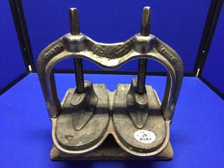 Vintage Cast Iron Shoe Press.