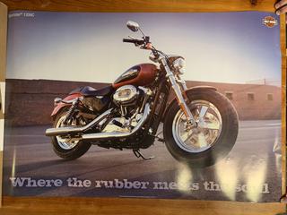 Harley Davidson Double Sided Poster.