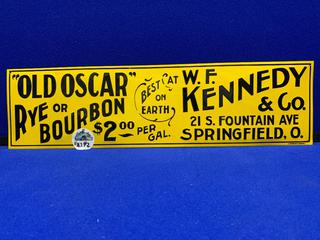 20"x5" W.F Kennedy & Co. Sign