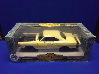 Ertl 1969 Dodge Super Bee Die Cast Model, 1:18 Scale.