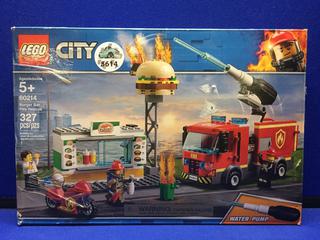 Lego City # 60214 Burger Bar Fire Rescue (Sealed).